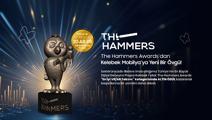 Kelebek Mobilya, The Hammers Awards’tan yeni bir ödülle dönüyor