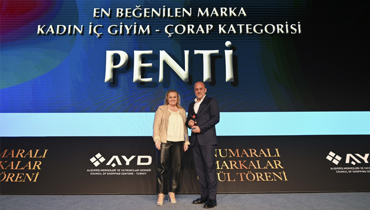 Penti, ödülleri arasına bir yenisini daha ekledi