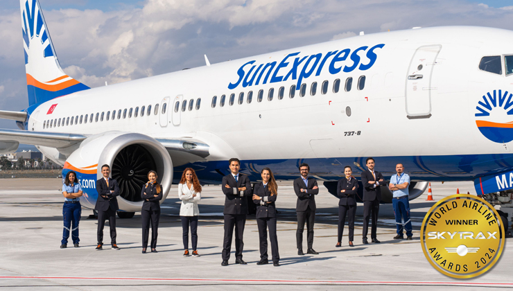 SunExpress, bu yıl da ‘Avrupa’nın En İyi Tatil Hava Yolu’ seçildi