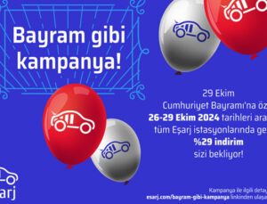 Eşarj’dan 29 Ekim’e özel yüzde 29 indirim!