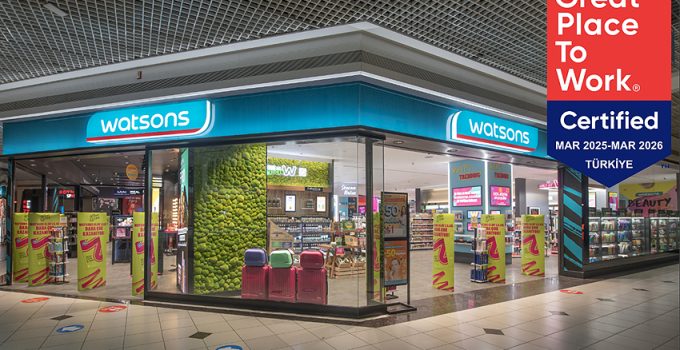 Watsons Türkiye’ye, bir kez daha “Great Place To Work” sertifikası