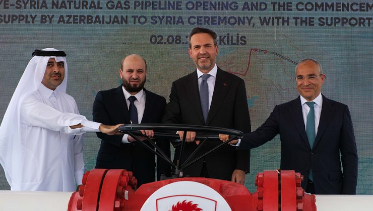 Azerbaycan gazının Türkiye üzerinden Suriye’ye ihracatı başladı