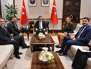 Cevdet Yılmaz, Mikheil Lomtadze’yi kabul etti